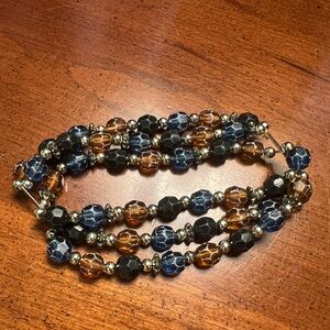 Triple strand stretchy bracelet